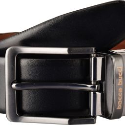 Men Black, Brown Genuine Leather Reversible Belt-image-133