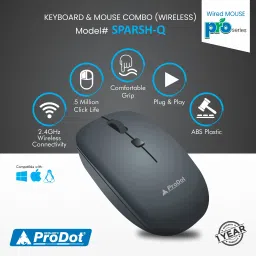 PRODOT Keyboard & Mouse Combo Compatible with Multi Devices Combo Set image 5
