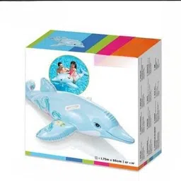 tiny tales Lil' Dolphin (IND*7412) Ride-On Pool Kids Float Inflatable Swimming Pool-picture-28