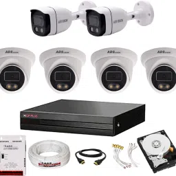 CP PLUS 8CH. Hybrid DVR, 2B/4D CAMERA COLOR VIEW NIGHT VISION CAMBO SET With 1TB HDD Security Camera-1