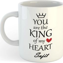 Sujit You Are King Of My Heart , Best Gift For Sujit_NA Ceramic Coffee Mug-image-41