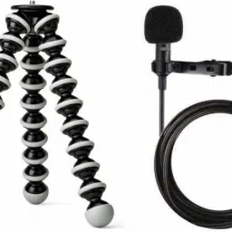 utkrist Gorilla Tripod + Collar Mic Set, (COMBO), Tabletop Holder Tripod Stand and mic Tripod Kit-picture-24