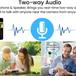 ApnaCam Smart PTZ 2-Way Audio Live View Wifi Color Night Vision 360°Alarm Waterproof Security Camera image 4