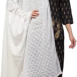Chiffon Embroidered White Women Dupatta-picture-23