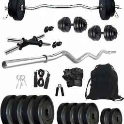 20 kg 20 Kg Home Gym Combo with Rods, Dumbbells and Accessories Home Gym Combo-37