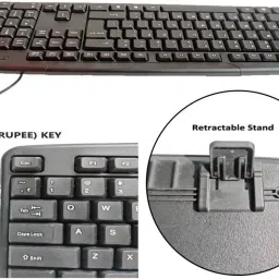 ANJO Wired Keyboard-LED Mouse-Pad-Cleaning Gel-OTG Type C & Micro 6 in 1 Combo Set image 2