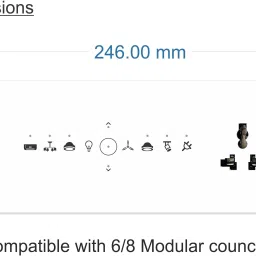 twtss 8|6 Modular, 1AC, 5Lights, 1Fan+Regulator, 1Socket, Colour S29. Smart Switch image 2