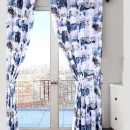 213 cm (7 ft) Polyester Room Darkening Door Curtain (Pack Of 2)-image-30