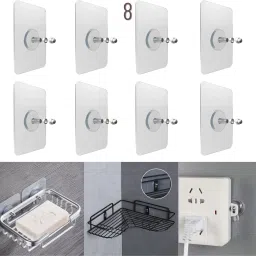 StickEasy Adhesive Screw Wall Hooks QuickMount for kitchen bathroom command hook Hook 1-image-18