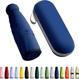 Mini Pocket Umbrella with Case (Manual Open) 6 Frame Use in Rain & Summer Umbrella-image-3