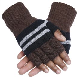 Striped Winter Men Gloves-image-44