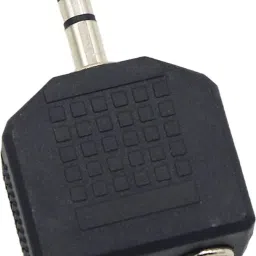 Technology Ahead Black 3.5mm Male Stereo To 2 Dual RCA Female Y Splitter Audio Adapter Connector 0 W Adapter Phone Converter-26