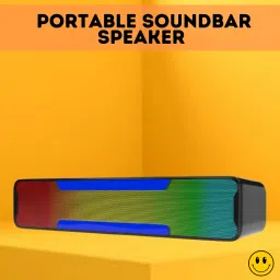 SACRO Megabar (PORTABLE HOME TV SOUNDBAR) Dynamic Thunder Sound With RGB LightC153 20 W Bluetooth Soundbar-image-73