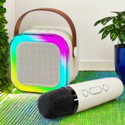 Rosario Bluetooth Speaker with Karaoke Mic System 5 W Bluetooth Party Speaker-image-56