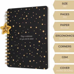 doodle Wiro Notebook With Bookmark Dangler and Two Sticker Sheets B5 Diary Ruled 160 Pages image 3