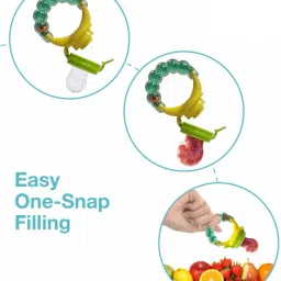 babylib Food Nibbler for Fruits with Handle (Multicolour) New Born Flow Nipple image 2