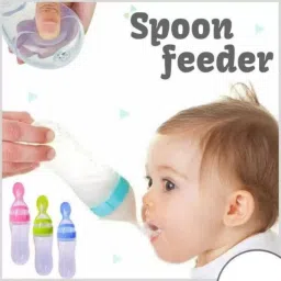 Baby Spoon Feeding Bottle Ultra Soft Food Grade Silicon Spoon Bottle for Feeding - plastic-18