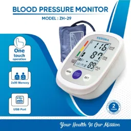 FEDORA EMPIRE CPort BP Monitor Automatic Accurate Digital Blood Pressure Checking Machine Upper Arm Portable BP Machine with Micro USB Bp Monitor image 3