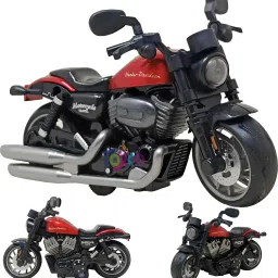 1:14 Scale Pull Back Diecast Alloy Classic Motorcycle Toy Bike Simulation Model-26