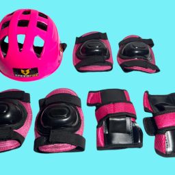 Kids Safety Kit for Cycling and Skating With Helmet , knee & elbow guard , glove Cycling Kit-image-26