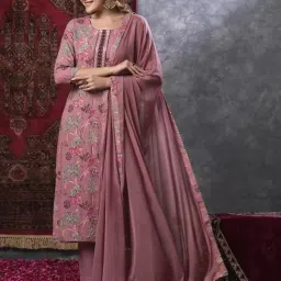 Women Cotton Blend Kurta Pant Dupatta Set-picture-17