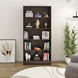 Alex Engineered Wood Open Book Shelf-1