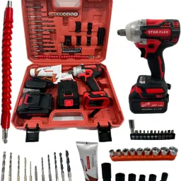 STAR-FLEX 21VCORDLESS IMPACT WRENCH,300NM TORQUE,40 TOOLS, 2 BATTERIES &CHARGER Cordless Impact Wrench-image-24