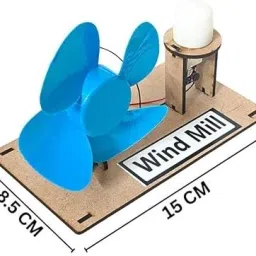 erhindia Kids Wind Mill Science Working Model Kit Project Toy for Class 6 School Use image 2