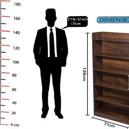 yesmom Engineered wood Engineered Wood Open Book Shelf image 4