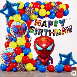 poptheparty Spiderman Birthday Decoration Combo Kit-picture-0