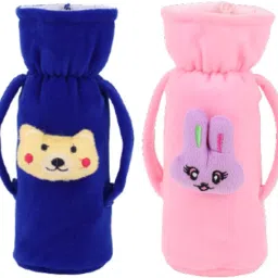 Baby Milk Feeding Bottle Cover with Handle Soft Plush Stretchable, 120-250 ML-image-85