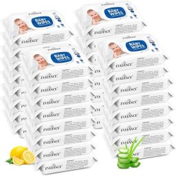 Caring Baby Wet Wipes with lid & Aloe Vera Extract| 72 Pieces|Pack Of 32-7