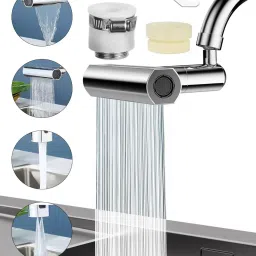 4in1 Rotatable Tap Spray Head Nal Extender,HighArc KitchenFaucet Head Wash Fruit Faucet Function Diverter-38