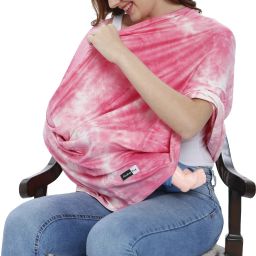 360° Nursing Cover for Breastfeeding, Scarf, Breathable, Babysitting Feeding Cloak-image-87