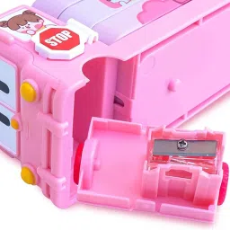 stylist School Bus Theame Multi Functional Pencil Box For Kids,Boys And Girls Geometry Box-9