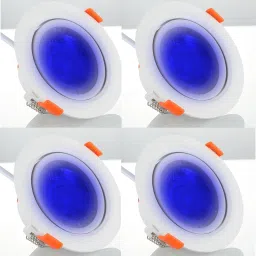 LED 6 WATT 30° Adjustable Driver Less COB Spot Light, Elegant ABS Body, BLUE, 4 Cob Light Ceiling Lamp-image-57