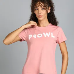 Women Printed Round Neck Polyester Pink T-Shirt-image-65