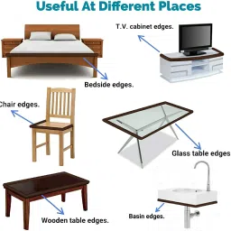 ji and ja Corner Protector for Sharp Edges Table Corner Protector for Baby Bed 1pc image 4