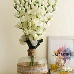 White Gladiolus Artificial Flower-7