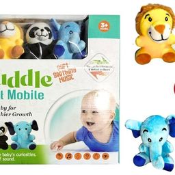 bkdt marketing Crib Cot Mobile Soft Toys | Musical | Hanging Jhoomer Rattle Toy for Baby Cradle Rattle-picture-20