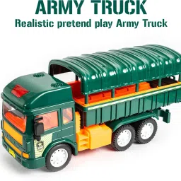 Friction Powered Realistic Army Truck Toy-14