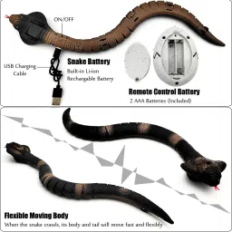 kiditos Realistic Remote Control Snake Toy Fast Moving Egg-Shaped Infrared RC Controller image 4