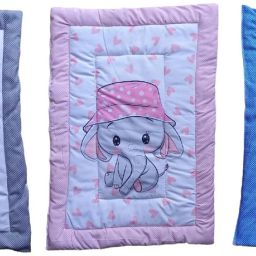 New Born Baby Bed Mattress , Godari, Sleeping Mattress Unique Design set of 3-image-34