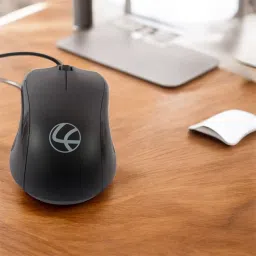 Bmtech Lapcare L-50 Wired USB Optical Mouse, 3 Buttons, 1200 DPI, Ambidextrous – Black Wired Right Handed Optical Mouse image 2