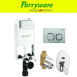 Half Frame Concealed Cistern, with divater body upper Pluto set of 1 pic 345 Dual Flush Tank-picture-7