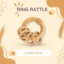 shreeja shilpcraft Natural & Safe Teething Toy for baby Teether and Feeder image 4