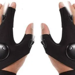 Flashlight Gloves Light Fingerless Cycling Gloves (Black) Cycling Gloves-20
