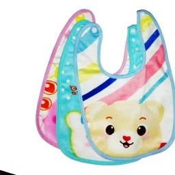 3pcs/set Pure Cotton 360 Round neck Baby Bibs Random colour 0-3 years kids ( multicolour )-image-17