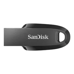 SanDisk Ultra Curve 64GB USB 3.2 Flash Drive (Built-in Keyring Loop, SDCZ550-064G-I35, Black)-98