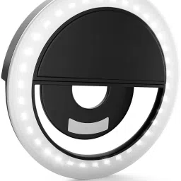 NVIRAV Selfie Ring Light with for Live Stream/Makeup, Mini Led Camera Ringlight for YouTube Videos/Photography Ring Flash-17